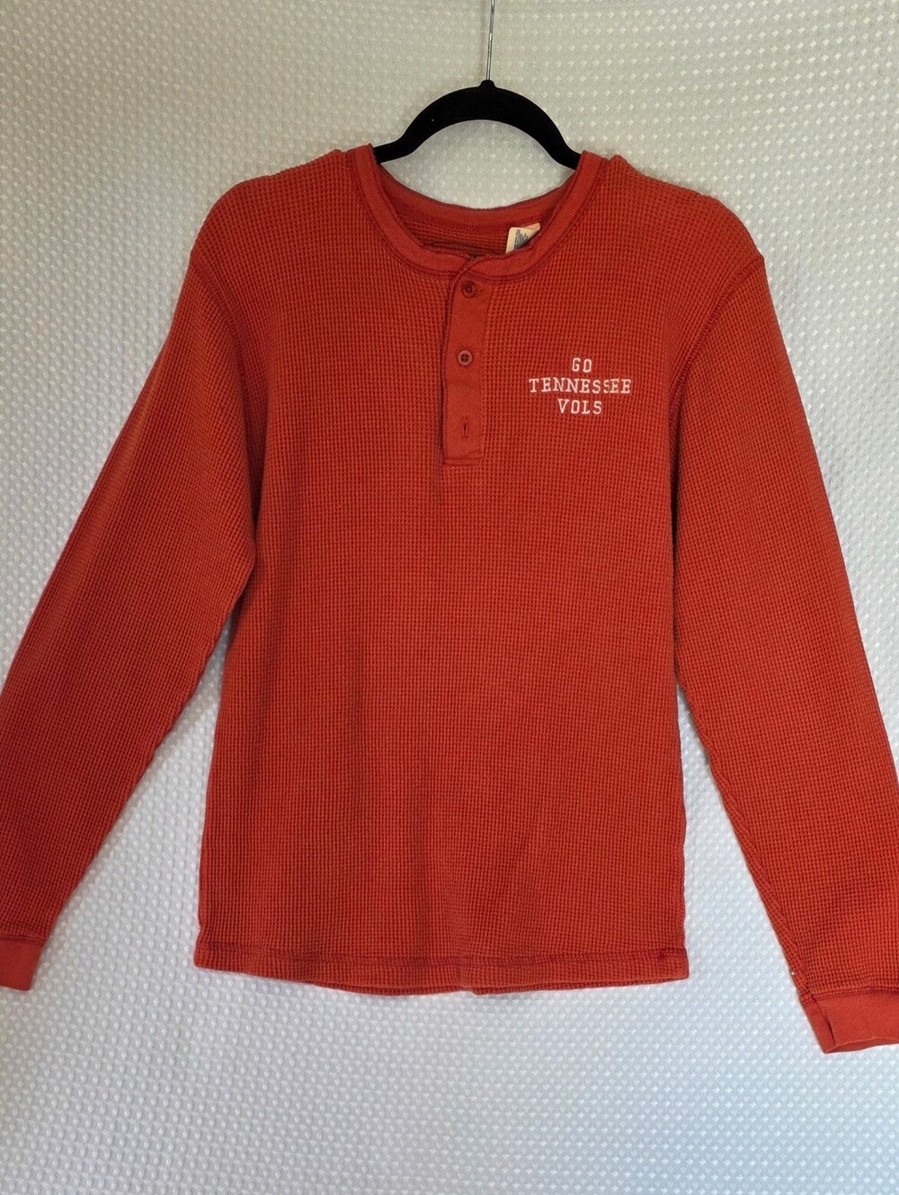 'Go Tennessee Vols' Long Sleeve Henley - Orange
